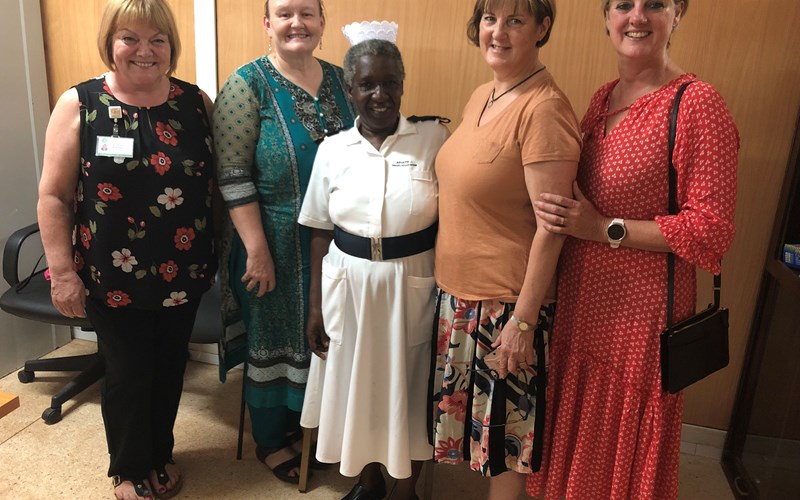Gill Walton visiting Uganda