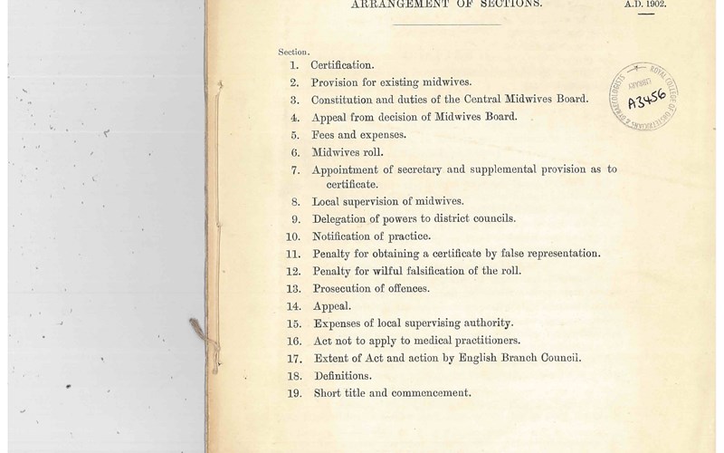 120 years of the Midwives Act in England and Wales
